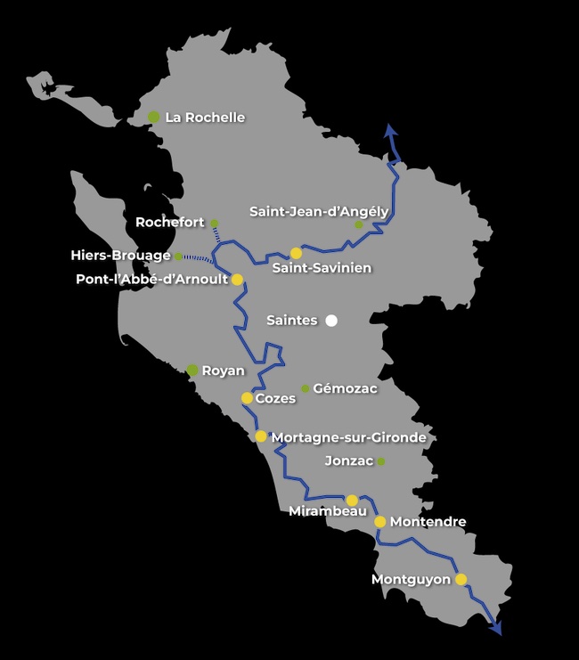 carte route des cardinaux